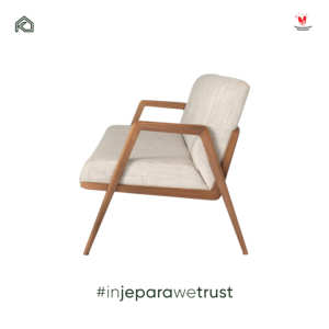 Modern Mid Century 3 Seater <b>Sofa</b> Solid <b>Wood</b> <b>Frame</b> Beige Fabric Upholstered Couch for Hotel Villa Living Room Furniture - Product Image 5