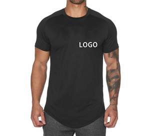 Camisetas de Algodón y Elastano de 180 GSM, Lisas, con Diseño Nuevo 2026, Corte Ajustado, Personalizables con Estampado, para Gimnasio, de Alta Calidad para Hombre - Product Image 4