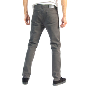 Jean en denim délavé coupe droite pour homme, taille mi-haute, en coton, bleu uni, style vintage, respirant, idéal pour l'hiver et l'automne - Product Image 3