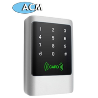 Lector de Tarjetas RFID con Carcasa Metálica y Teclado, 125KHz 13.56, Doble Frecuencia, Sistema de Control de Acceso con Pantalla Táctil