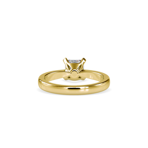 Princess Cut VVS1 Moissanite Diamond Rose Color Tapered Solitaire Fine Jewelry 925 <b>Sterling</b> <b>Silver</b> <b>Engagement</b> <b>Ring</b> - Product Image 6
