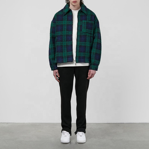Custom Bulk <b>Mens</b> High Quality Brushed Cotton Plaid Hooded <b>Flannel</b> Streetwear Winter <b>Jacket</b> Eco-Friendly Heavyweight Thermal - Product Image 2