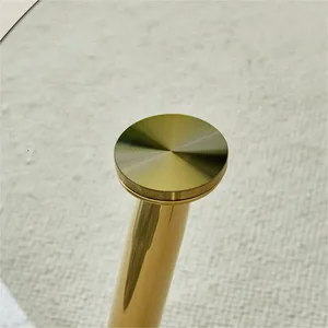 Premium Artisan Metal Coffee <b>Table</b> with Decorative Designer BaseModern Round Glass Coffee <b>Table</b> with Gold Metal Legs Eco-Friend - Product Image 2