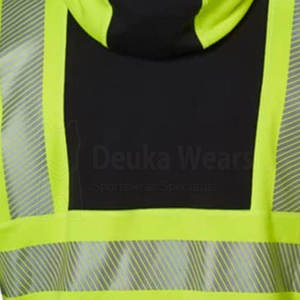 Custom Construction Hi Vis Safety <b>Jackets</b> for Men Winter <b>Worker</b> Wear Hoodie Reflective Work Features Microfiber Anti-Bacterial - Product Image 6