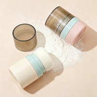 Flacon de poudre libre personnalisé avec logo, 6ml/10ml, pour cosmétiques, avec houppette, poudre capillaire tendance avec applicateur éponge