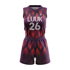 ชุดยูนิฟอร์มบาสเก็ตบอลสำหรับผู้หญิง พิมพ์ลายแบบรีดร้อน ระบายอากาศได้ดี ซับเหงื่อ คุณภาพสูง ผลิตจากโพลีเอสเตอร์ 100% - Product Image 2