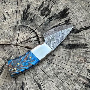 Handmade Damascus Steel Hunting Knife with Rosewood Handle Outdoor <b>Camping</b> Survival <b>Tool</b> Premium Quality Craftsmanship - Product Image 2