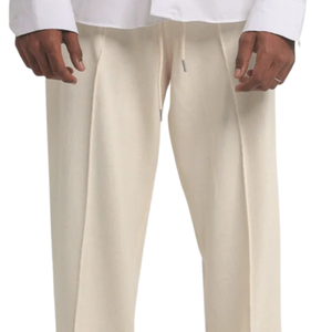 Wholesale <b>Men</b> Wide Leg <b>Trousers</b> Custom Loose Fit <b>Elastic</b> <b>Waist</b> Drawstring Open Hem Side Pockets Casual Streetwear OEM ODM Supply - Product Image 3
