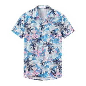 Chemise hawaïenne d'été pour hommes, imprimé floral, manches courtes, boutonnée, décontractée, pour les vacances à la plage, les voyages et les tenues de resort - Product Image 6