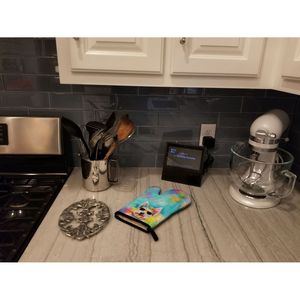 Westie hippie dawg ถุงมือหนาทนความร้อนถุงมือครัวสำหรับป้องกันมือขณะทำอาหารและอบด้วยกระทะร้อน - Product Image 3