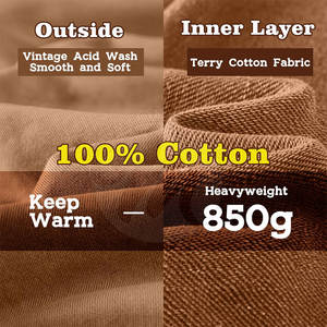 Nouveaux sweats à capuche tendance pour hommes, taille personnalisée, coton et polyester, style décontracté, effet délavé, en vente - Product Image 6