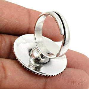 925 Solid Sterling <b>Silver</b> Artisan Statement <b>Ring</b> With <b>Adjustable</b> Design Classic And Fine Quality Boho <b>Ring</b> For Wedding or Party - Product Image 2
