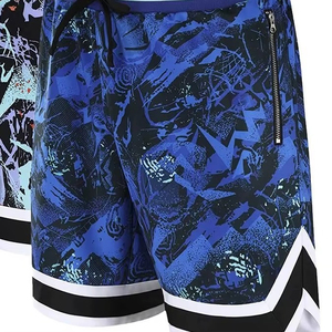 Shorts de baseball pour hommes, imprimés par sublimation, séchage rapide, avec cordon de serrage, shorts de sport d'été avec poches - Product Image 4