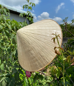 Chapeau conique traditionnel vietnamien en feuille de palmier, peint et personnalisable, Non La vietnamien - Vente chaude - Product Image 5