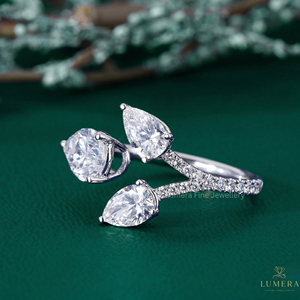 Diamants exquis en forme de poire, couleur DE, clarté VVS VS, taille brillant, pour la création de bijoux de luxe et les bagues de fiançailles sur mesure - Product Image 3