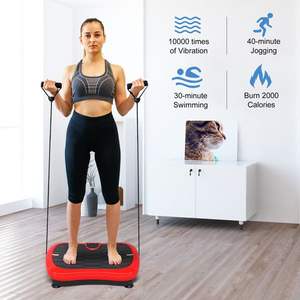 Máquina de rechazo de grasa con pantalla LCD para el hogar de 110V para plataforma de vibración Bluetooth con color rojo - Product Image 5