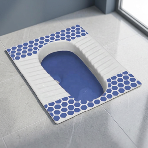 Blue Double Color <b>Ceramic</b> Squatting <b>Pan</b> Toilet A Grade for Arabic and African Bathrooms - Product Image 4