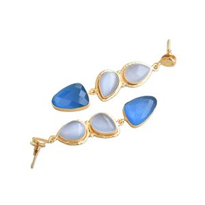 Bulk Brass Hoop <b>Earrings</b> Natural Handcrafted Semi Precious Satin Brass Finish Unique Designer Pattern Bulk Export Quality - Product Image 3