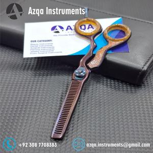 Professional Stainless Steel <b>Hair</b> <b>Thinning</b> <b>Scissors</b> With Texturizing Teeth <b>For</b> Barber Salon <b>Hair</b> Cutting And Styling - Product Image 2