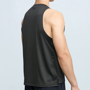 <b>Men</b> Dry Fit Tank Top Wholesale Reflective Fitness <b>Gym</b> Tank Top Side Splitrunning Sports <b>Vest</b> - Product Image 3