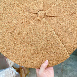 Coco Coir Fiber Natural Mulch Ring Tree Protector Weed Mat Basket <b>Liners</b> <b>for</b> <b>Garden</b> Care Made In Vietnam - Product Image 1