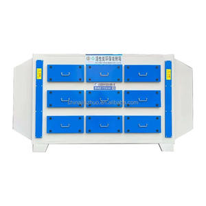 O material dos PP do filtro industrial do purificador do ar do tratamento dos gases residuais expulsa a adsorção ativou a torre de caixa do carbono 99,9% eficiência - Product Image 2