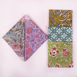 Pañuelo de Algodón Popelín Hecho a Mano en Jaipur con Estampado de Bloques, Ecológico, para las Cuatro Estaciones, Envoltura para Cabeza y Cuello, Uso Tradicional, para Mujer, Viajes - Product Image 5