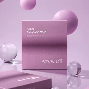 AROCELL Super Quality Collagen Mask Sheet 3ea Set Includes 1ea Collagen Mask Sheet and 4ea 1ml Collagen Ampoule - Product Image 1