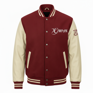 Classic American Style Winter Unisex Varsity <b>Jacket</b> with Embroidery Patches Heated Breathable Eco-Friendly Front Logo - Product Image 1