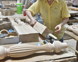Pieds décoratifs en bois massif pour îlot de cuisine, colonnes de support, base de table en bois pour meubles - Product Image 5