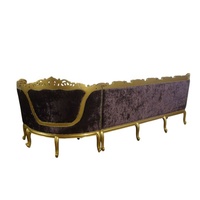 Canapé de salon en forme de L canapé et table basse baroques en bois canapé rembourré pour meubles de maison et salon hôtel