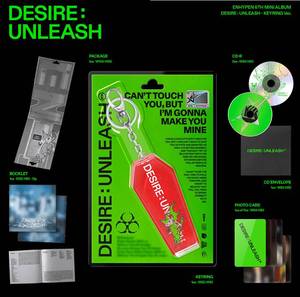 ENHYPEN DESIRE: UNLEASH (Versión Llavero) Libro Electrónico de Música K-Pop (CD) en Papel y Plástico, en Coreano, para Todas las Edades - Product Image 2