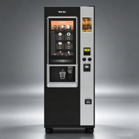 Distributeur automatique de café de qualité supérieure TCN, entièrement automatique, du grain à la tasse, avec grand écran tactile pour les hôtels et les entreprises