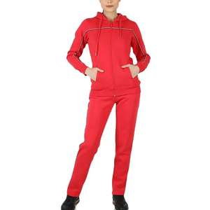 Women Tracksuit <b>Matching</b> Set <b>Long</b> Sleeve Zipper Jacket and Jogger Bottoms for Training or Stylish Outfits - Product Image 1