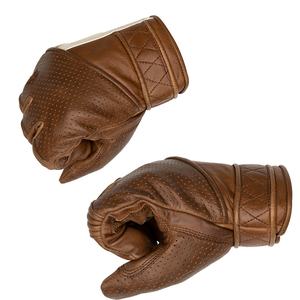 Style court complet avec moto course en cuir véritable respirant pour toutes les saisons coupe-vent écran tactile gants de motard pour hommes - Product Image 2