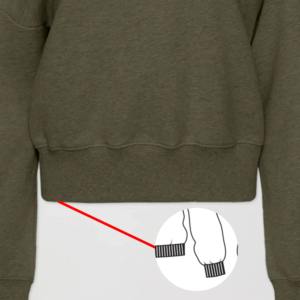 เสื้อสเวตเชิ้ตผู้หญิงแบบสั่งทำพิเศษ ปักลายชมรม ปักลายสีเขียว แบบเปิดไหล่ แขนยาว ทรงหลวม เซ็กซี่ สบายๆ สไตล์ลำลอง - Product Image 5