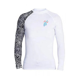 Vêtements de sport personnalisés avec logo, rashguards pour hommes, veste de surf respirante, séchage rapide, extensible, manches longues, éco-responsable, spandex/polyester - Product Image 1