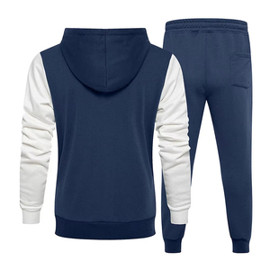Conjunto Deportivo Unisex con Capucha, Color Negro Sólido, 100% Poliéster Transpirable, Sudadera y Pantalones Largos, Ropa Deportiva de Verano - Product Image 5