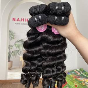 ENVÍO RÁPIDO Camboyano 100% Natural Remy Virgin Cierre Extensiones de cabello ondulado recto 100g Paquete - Product Image 5