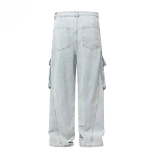Custom Baggy <b>Nylon</b> Anti-Wrinkle Acid Wash <b>Track</b> <b>Pants</b> Distressed Mid Elastic Waist Quick Dry Windbreak Custom Logo - Product Image 5