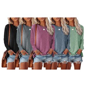 Felpe da Donna Casual con Collo Tondo e Maniche Lunghe, Pullover Comodi - Product Image 1