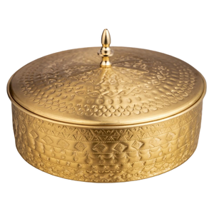 Caja de especias árabe vintage de latón de alta calidad con grabado y acabado pulido, caja de especias de latón puro para uso en la cocina. - Product Image 5