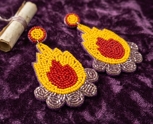 RYLEE, pendientes ligeros de borla con cuentas de marfil, joyería clásica de moda con accesorios de forma de amantes - Product Image 1