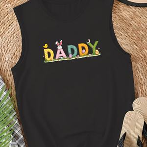 Chaleco casual para mujer con letras DADDY de temática Pascua - Product Image 4
