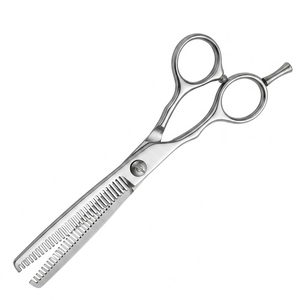 Ciseaux professionnels de coiffure en acier inoxydable de haute qualité pour la texture des cheveux, ciseaux à effiler pour salon de coiffure avec vis réglable, Pakistan - Product Image 4