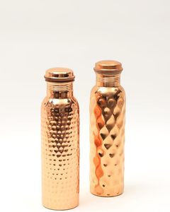 Bouteille d'eau en cuivre de qualité supérieure, réutilisable, pour la maison, le bureau, la salle de sport, les voyages et l'usage quotidien, disponible à la vente - Product Image 2