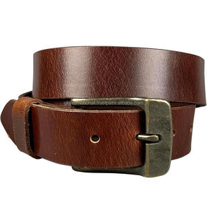 Cinturón Casual de Cuero Genuino Vintage de Alta Calidad para Hombre con Hebilla de Aleación, Colores Personalizados Duraderos, OEM Disponible - Product Image 2