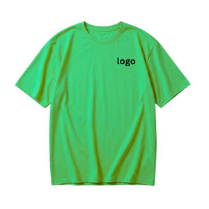 T-shirts Homme Oversize à Manches Courtes Col Rond 100% Coton 220 GSM Infroissables Respirants Anti-boulochage Logo Personnalisé sur le Devant - Product Image 3