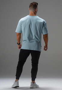 T-shirt de sport ample et décontracté pour homme, manches courtes, en coton, idéal pour la course, la musculation et l'entraînement estival - Product Image 5