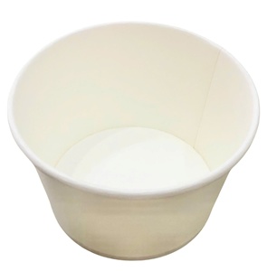 Ebelee Customized Round Eco-Friendly Biodegradable Disposable Food Grade UV Coated Modern Carton Corrugated Paper Salad Bowl <b>Lid</b> - Product Image 1